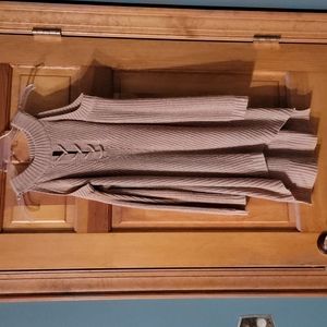 Ladies Cold Shoulder Sweater